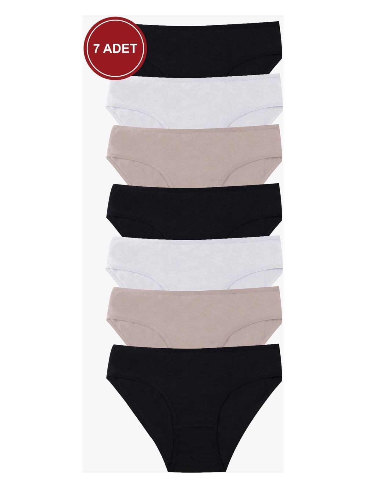 Koza İç Giyim Kadın 7'li Likralı Külot - Görsel 3