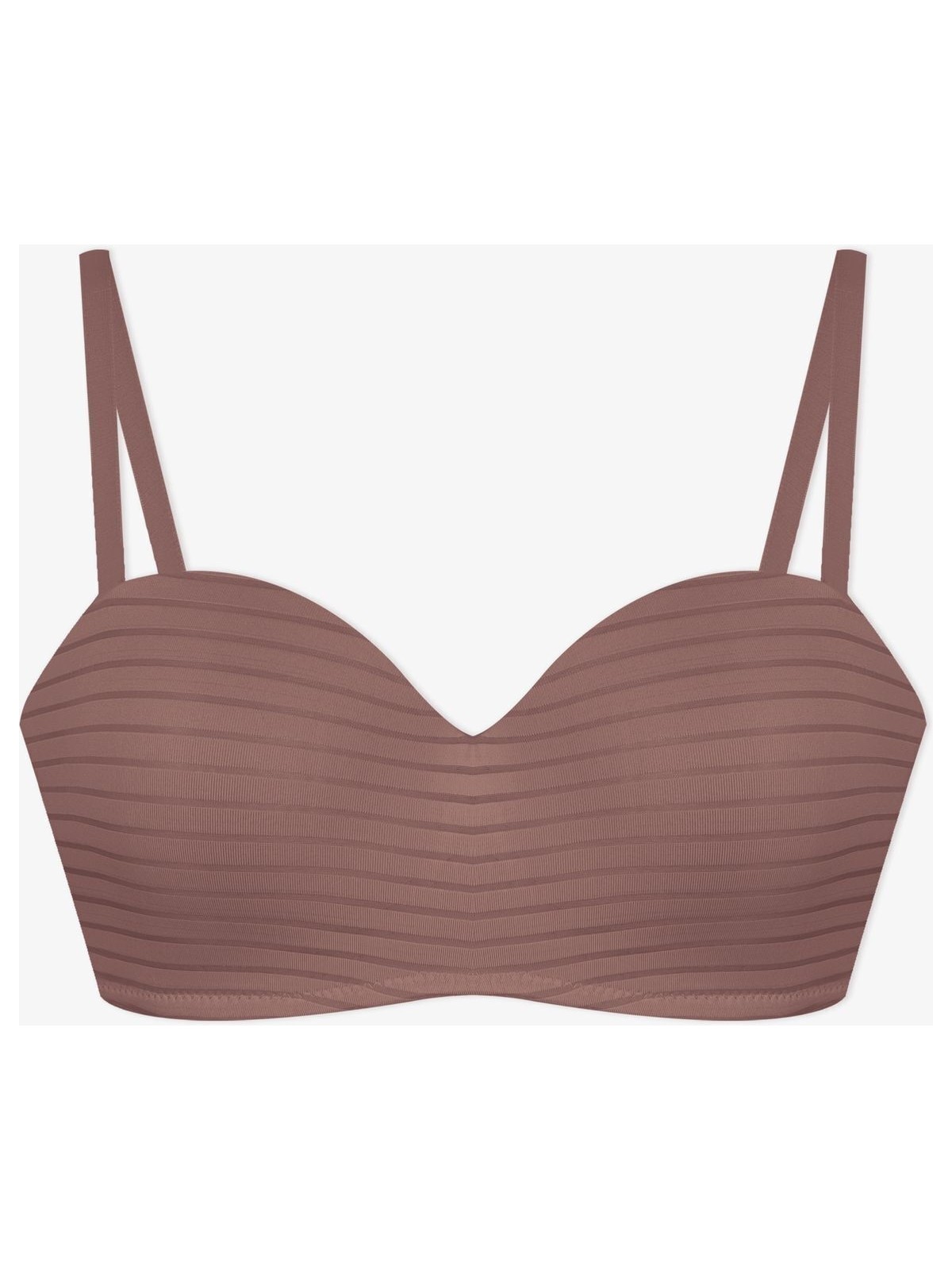 Koza İç Giyim Kadın Dolgusuz Transparan Çizgili Toparlayıcı Straplez Sütyen - Görsel 6