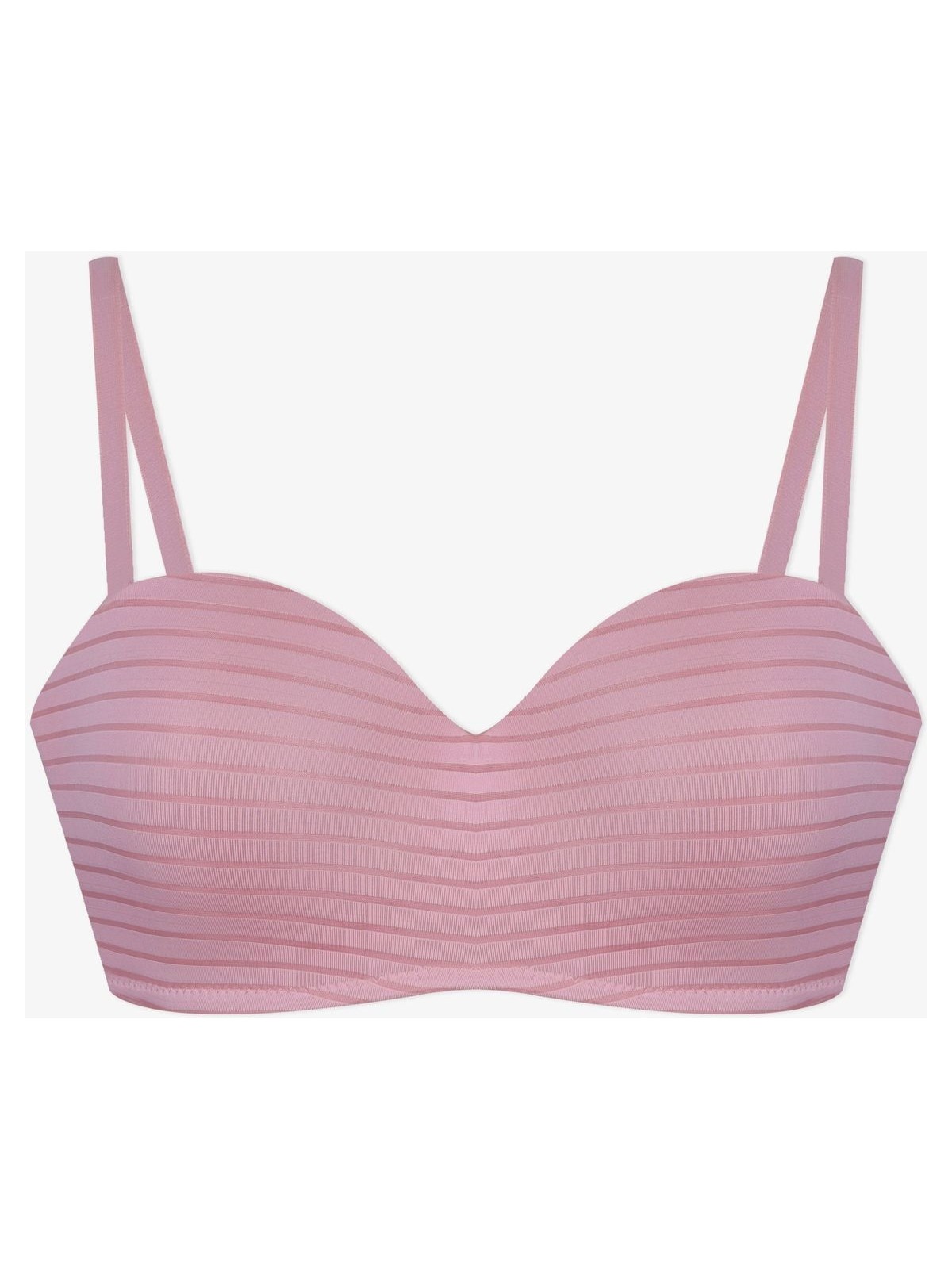 Koza İç Giyim Kadın Dolgusuz Transparan Çizgili Toparlayıcı Straplez Sütyen - Görsel 4