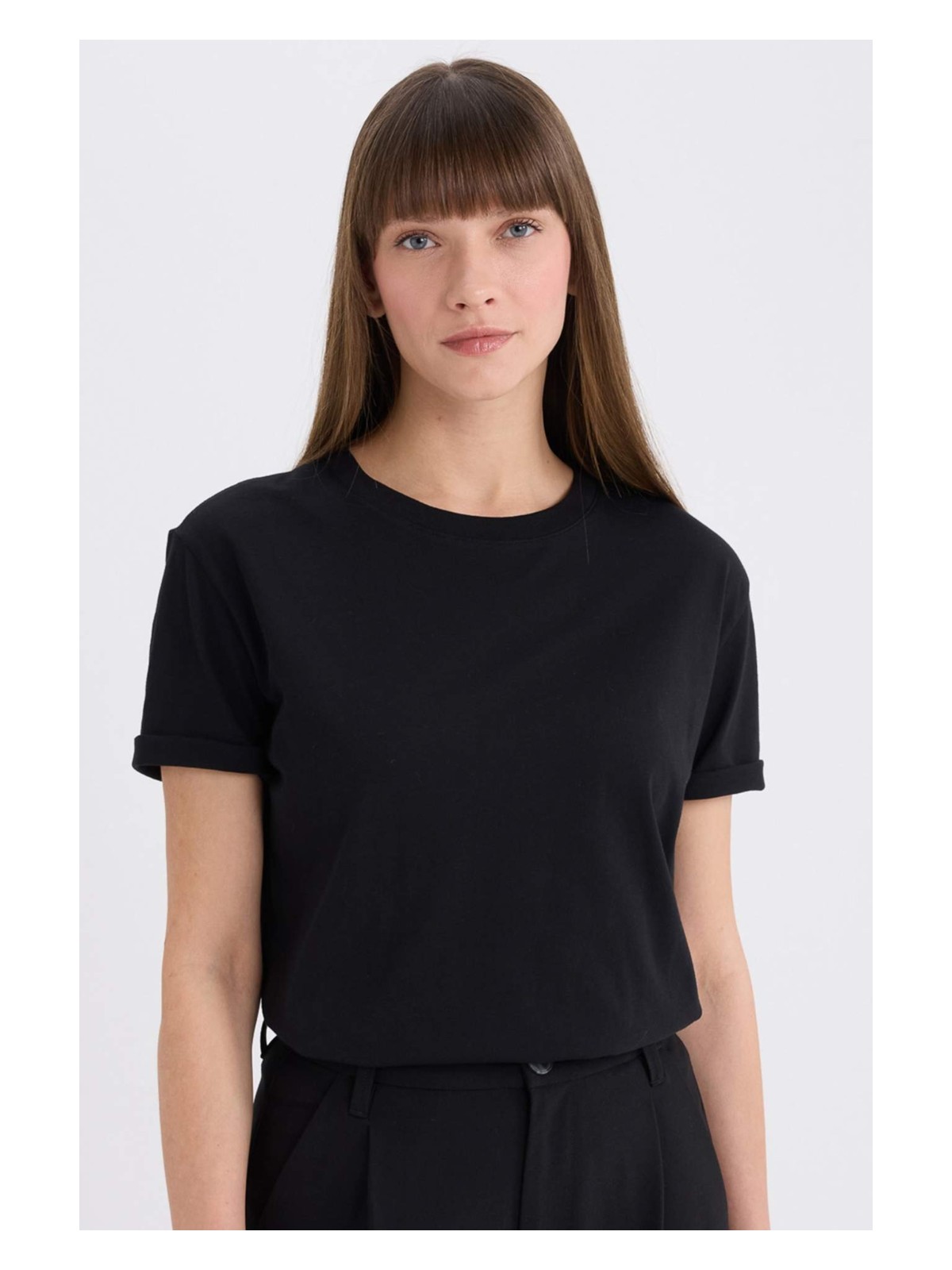 DeFacto %100 Pamuk Basic Tişört W9584AZ25SP - Görsel 5