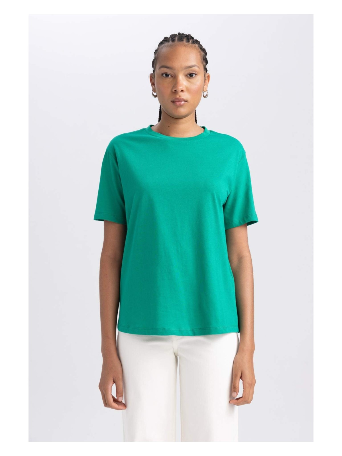 DeFacto Regular Fit Basic Kısa Kollu Tişört B0642AXNS