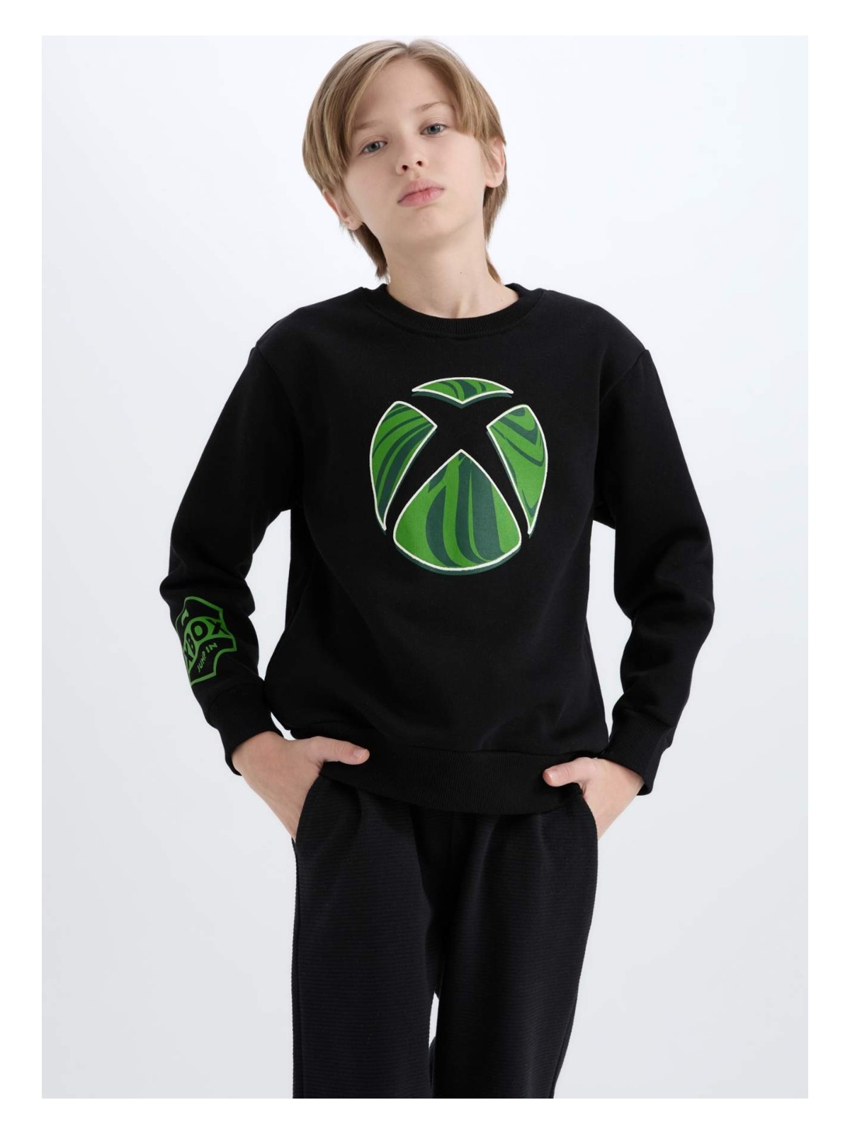 DeFacto Xbox Bisiklet Yaka Sweatshirt Erkek Çocuk D6744A824WN