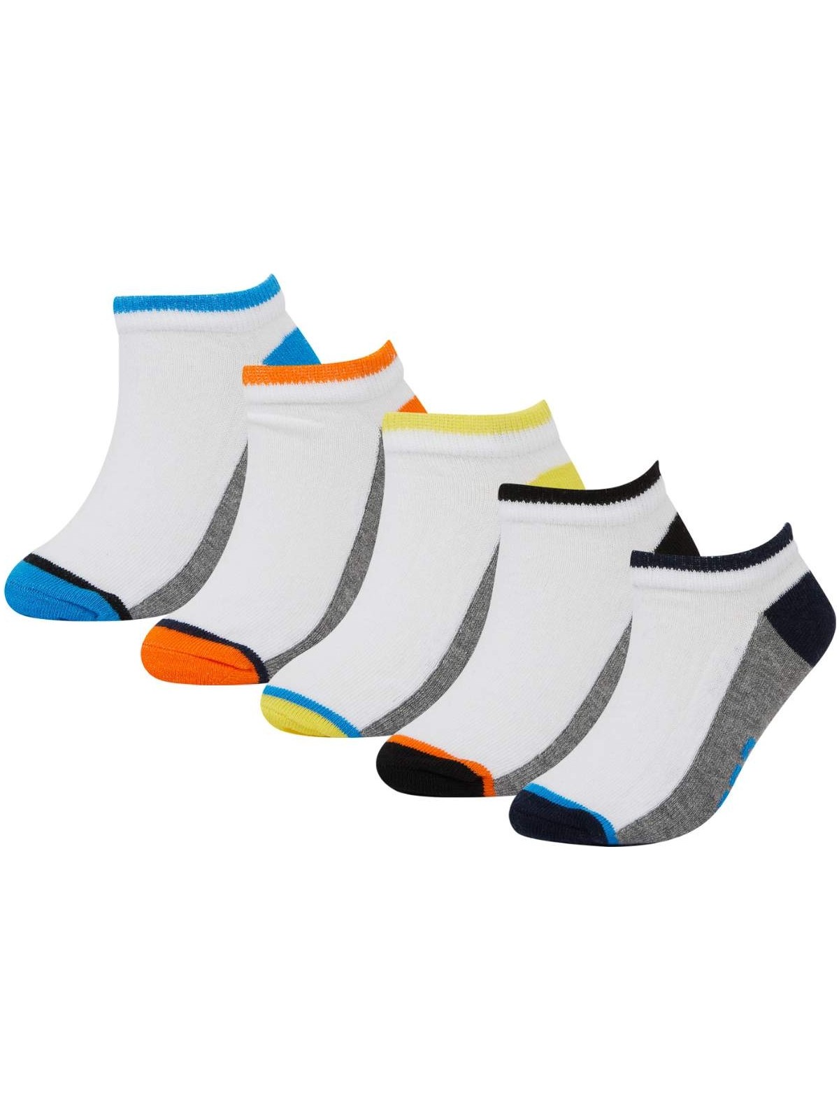 DeFacto Desenli 5'li Patik Çorap Erkek Çocuk T7302A6NS