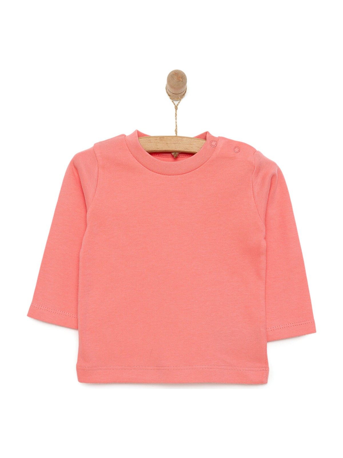 HelloBaby Basic İnterlok Uzun Kol Tshirt Kız Bebek