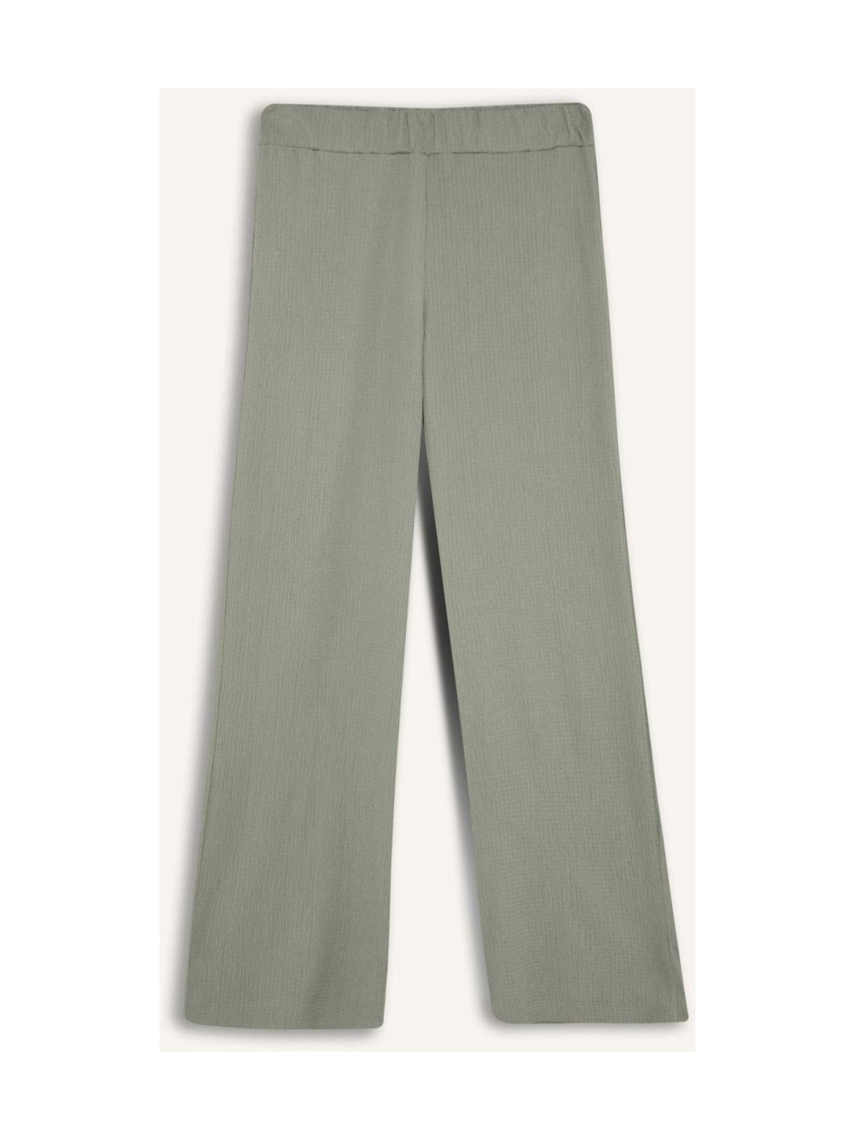 DeFacto Bürümcük Pantolon Wide Leg Geniş Bol Paça Beli Lastikli C0200AX25SP - Görsel 7