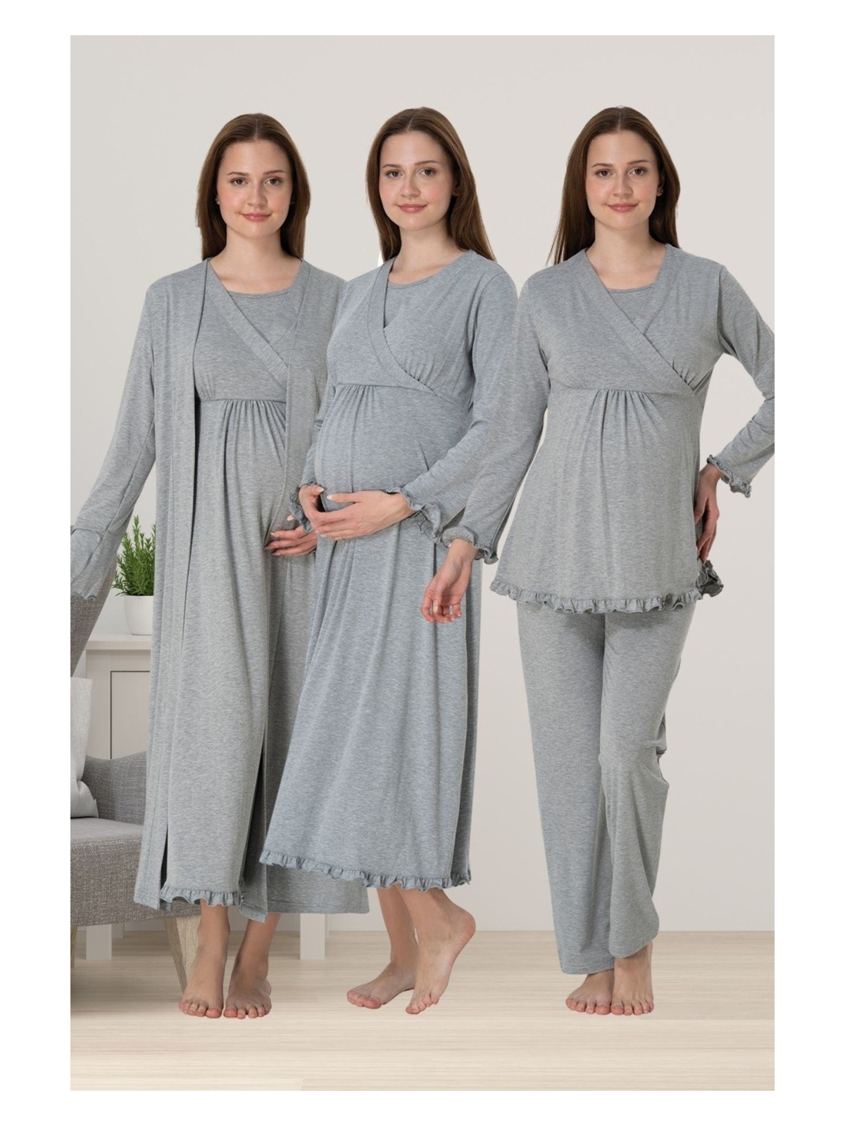 Effortt Füme Hamile Lohusa Set - Görsel 6