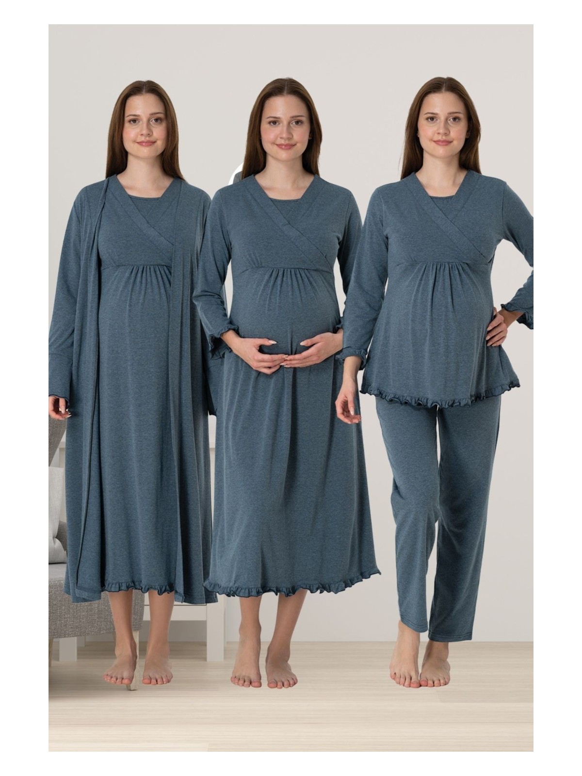 Effortt Bej Hamile Lohusa Set - Görsel 4