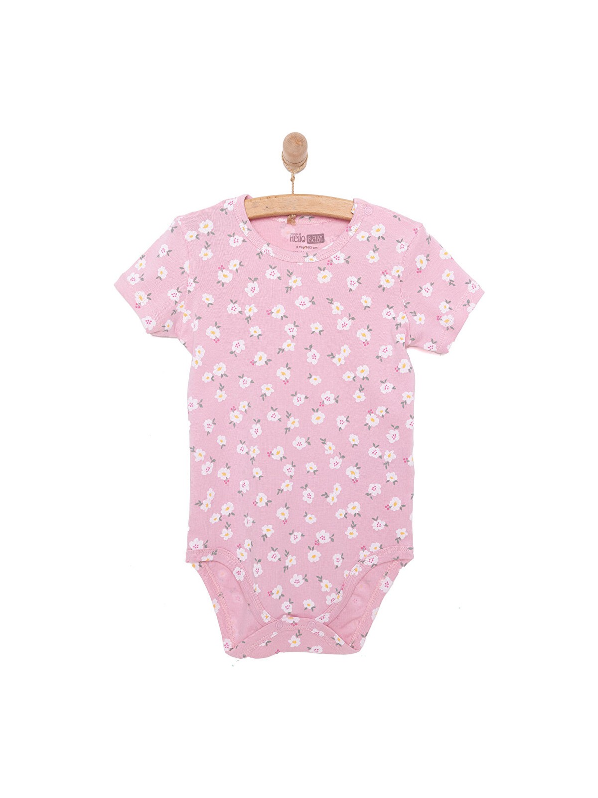 HelloBaby Çiçekli Kısa Kol Body