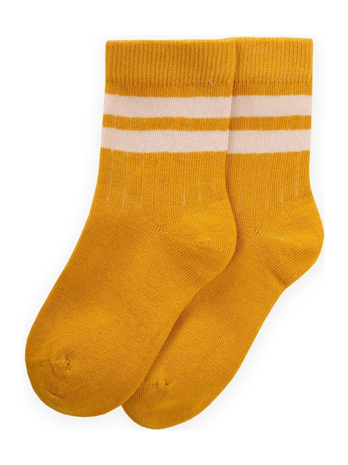 Cigit Ham Çizgili Soket 3-8 Yaş Hardal Sarı