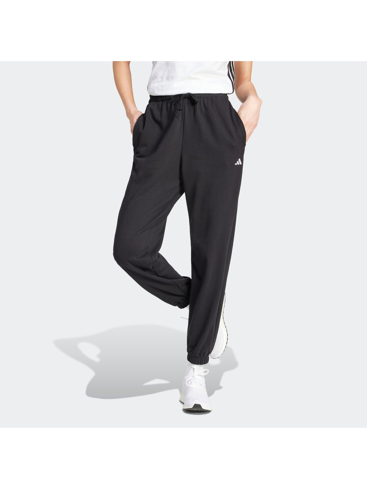 adidas Adidas Sportswear JD7999 Essentials Small Logo French Terry Cuffed Eşofman Altı - Görsel 4