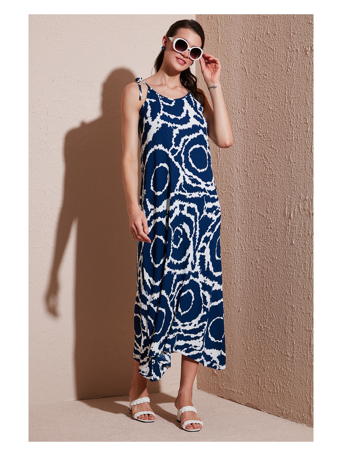 Lela Regular Fit İp Askılı Uzun Elbise Bayan ELBİSE 5865732