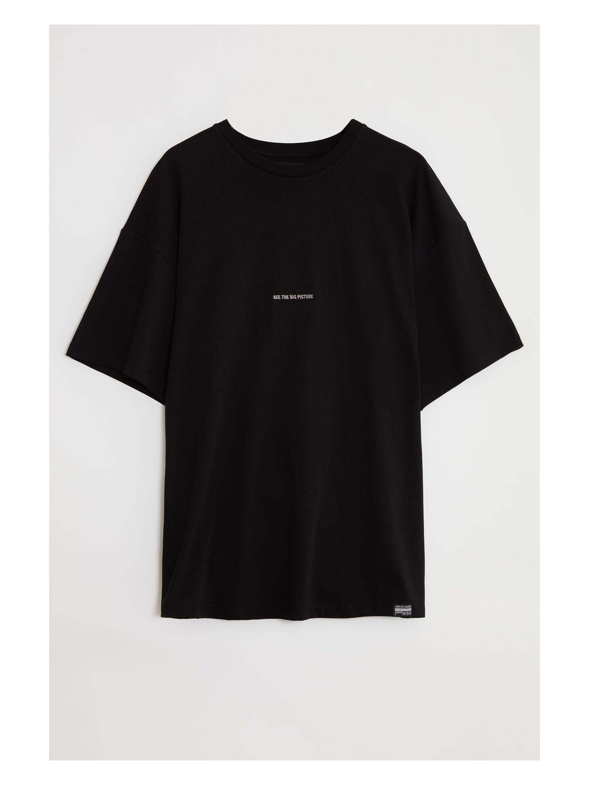 Grimelange Rıver Erkek Oversize Fit Bol Kesim Nakış Işlemeli Basic Örme Mor T-shirt - Görsel 3