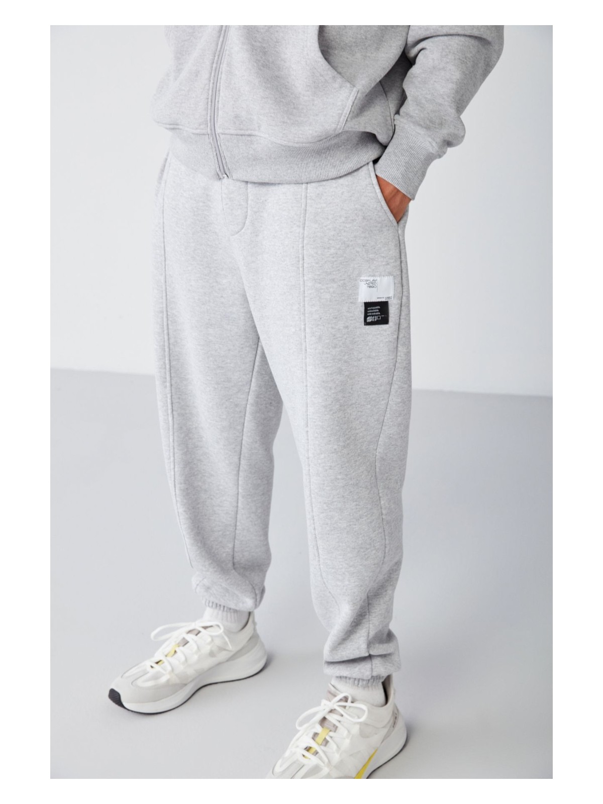 Grimelange Rowan Erkek Relaxed Içi Şardonlu Önü Nervürlü Dekoratif Etiketli Grimelanj Eşofman Altı