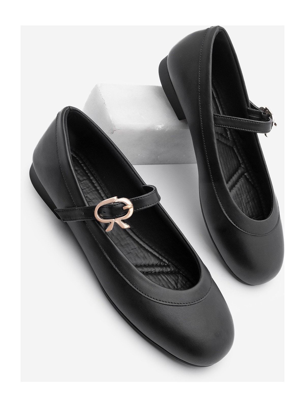 Marjin Kadın Tokalı Babet Meladi Ekru - Görsel 3