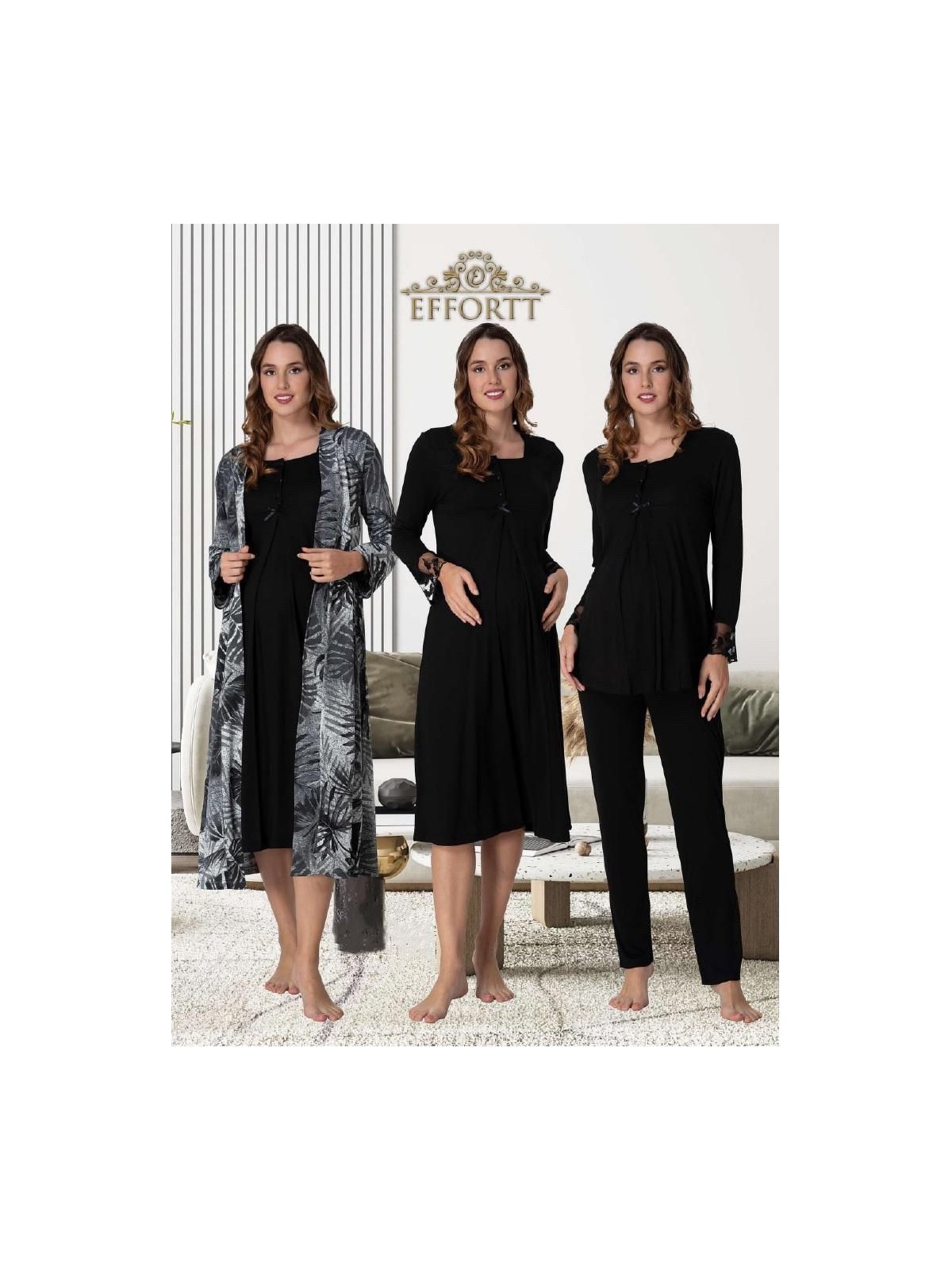 Effortt Dvina Effortt Dörtlü Lohusa Seti Mavi Large - 9046 - Görsel 3