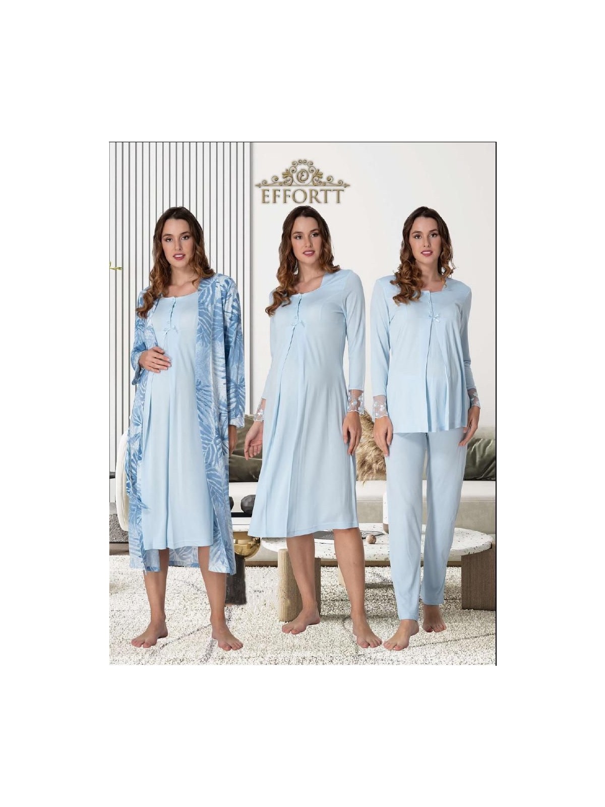 Effortt Dvina Effortt Dörtlü Lohusa Seti Ekru Xlarge - 9046 - Görsel 8