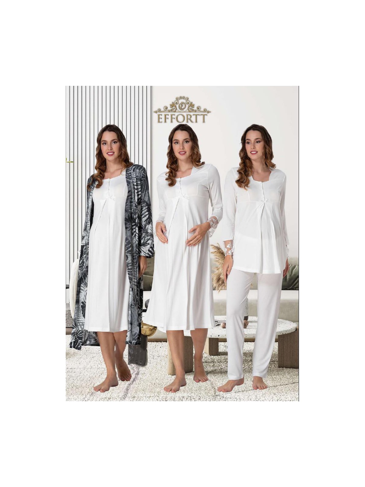 Effortt Dvina Effortt Dörtlü Lohusa Seti Mavi Large - 9046 - Görsel 7