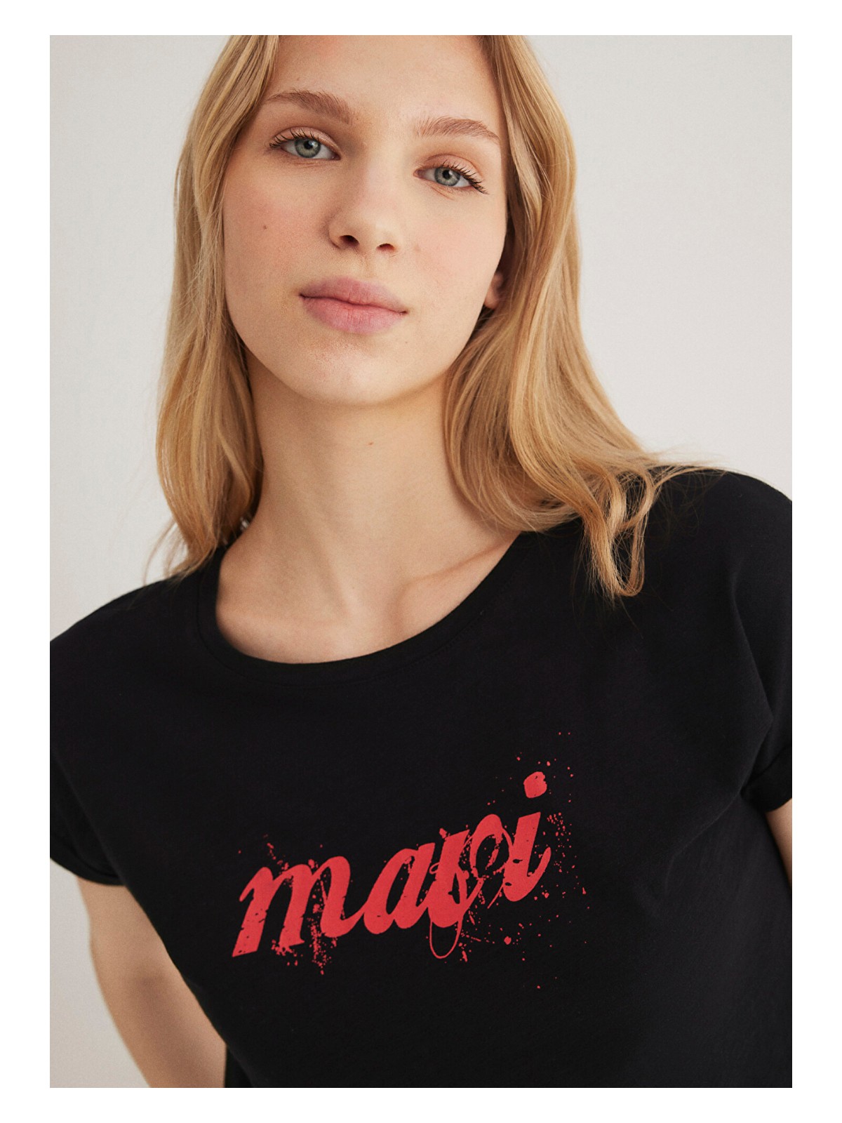 Mavi Mavi Logo Baskılı Siyah Tişört 166422-900 - Görsel 2