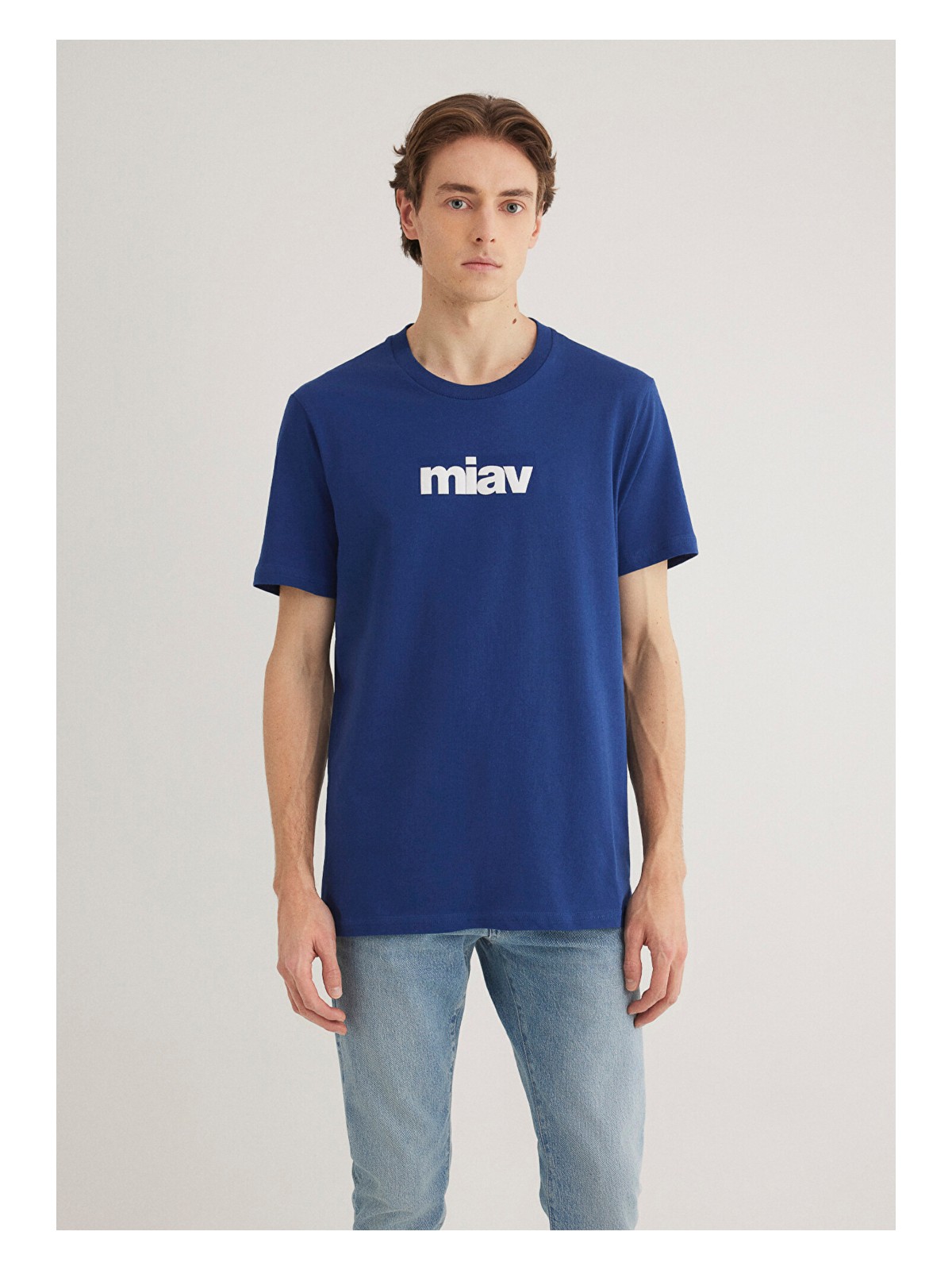 Mavi Miav Baskılı Mavi Tişört 067153-70722 - Görsel 3