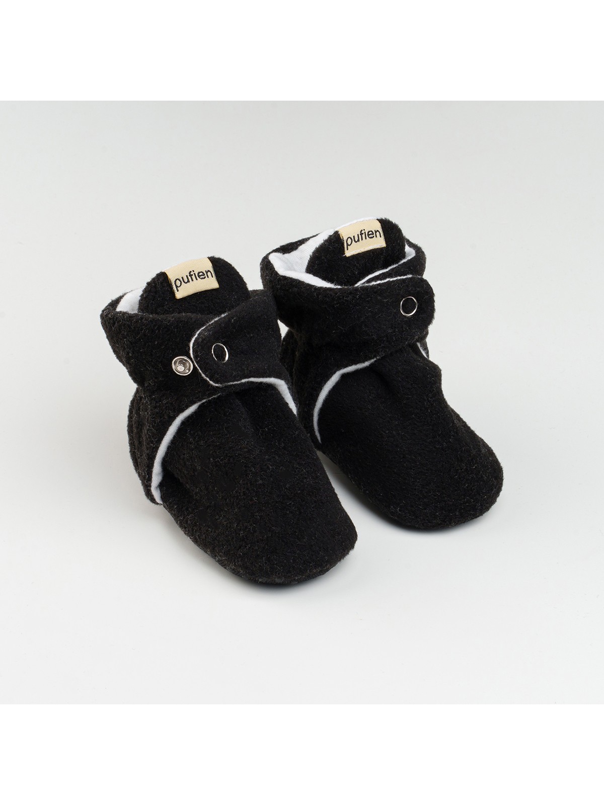 Pufien Bej, Organik Pamuk Astarlı, Bebek Pandufu, Kaydırmaz Tabanlı Ilk Adım Ev Patiği - Görsel 3