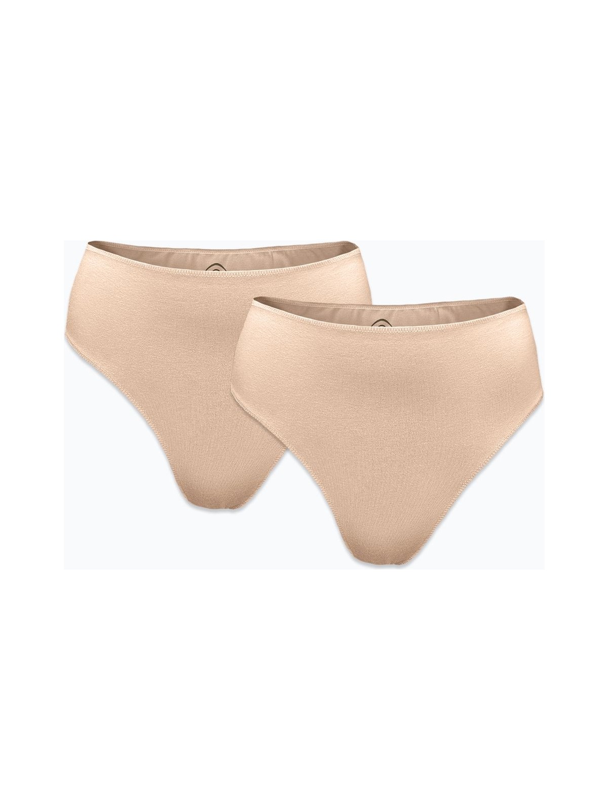 Malabadi Kadın Ten Rengi 2 Li Paket Modal Yüksek Bel String Tanga 178