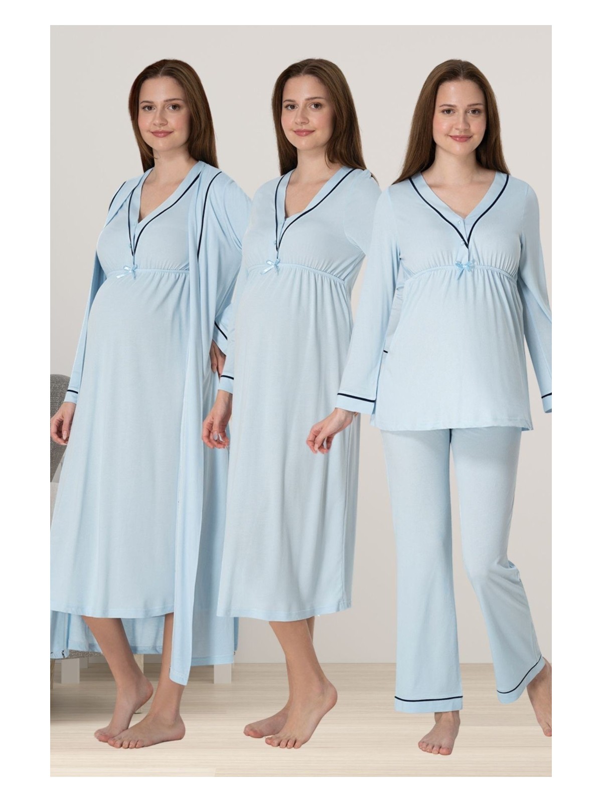 Effortt Siyah Hamile Lohusa Set - Görsel 5