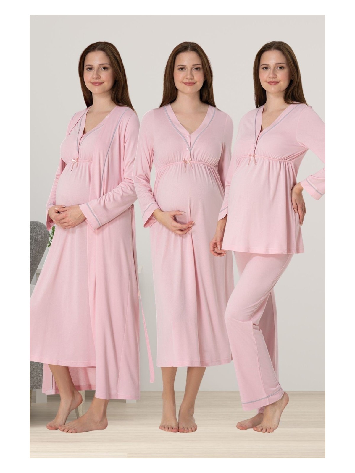 Effortt Pembe Hamile Lohusa Set