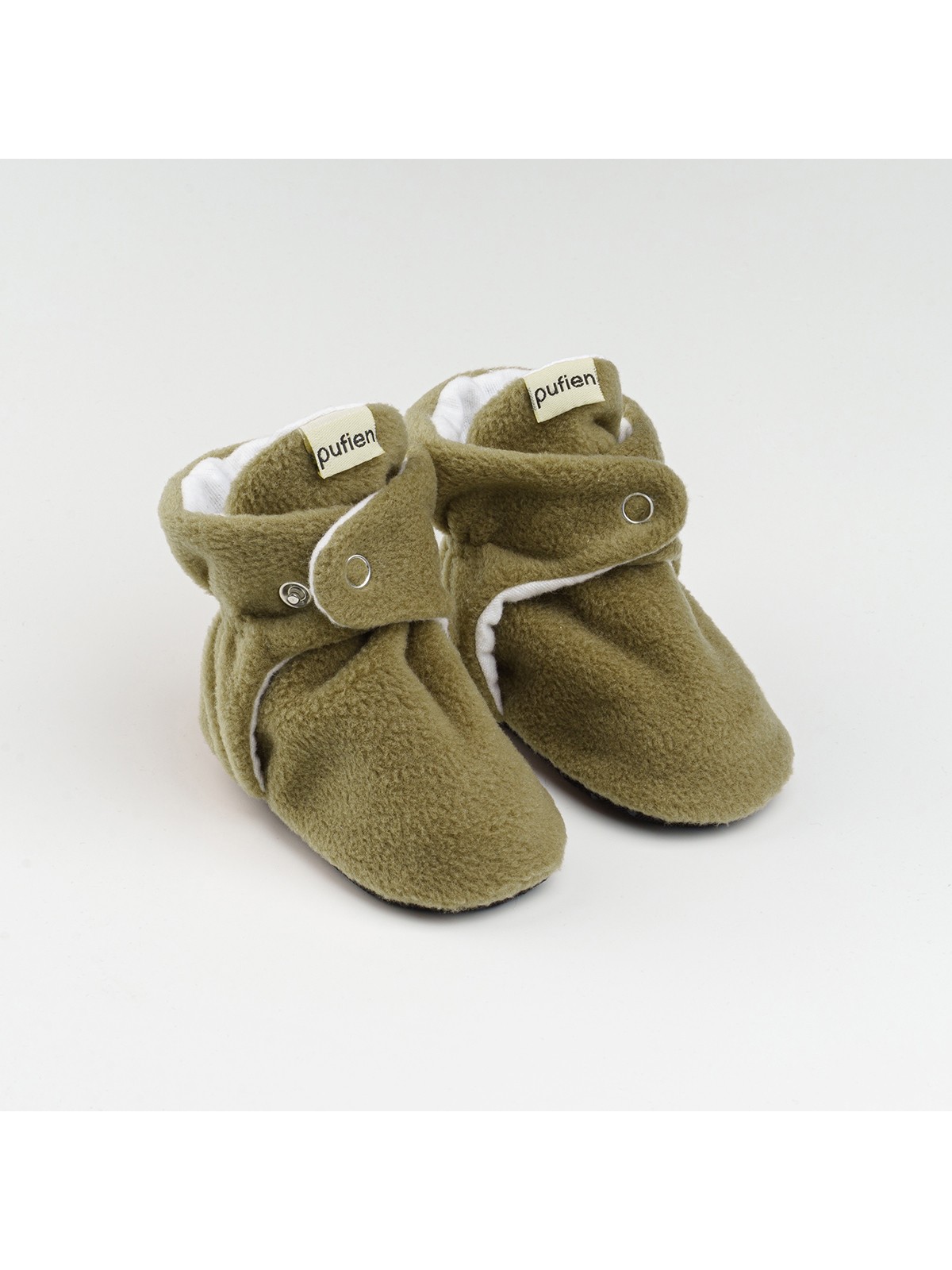 Pufien Bej, Organik Pamuk Astarlı, Bebek Pandufu, Kaydırmaz Tabanlı Ilk Adım Ev Patiği - Görsel 9