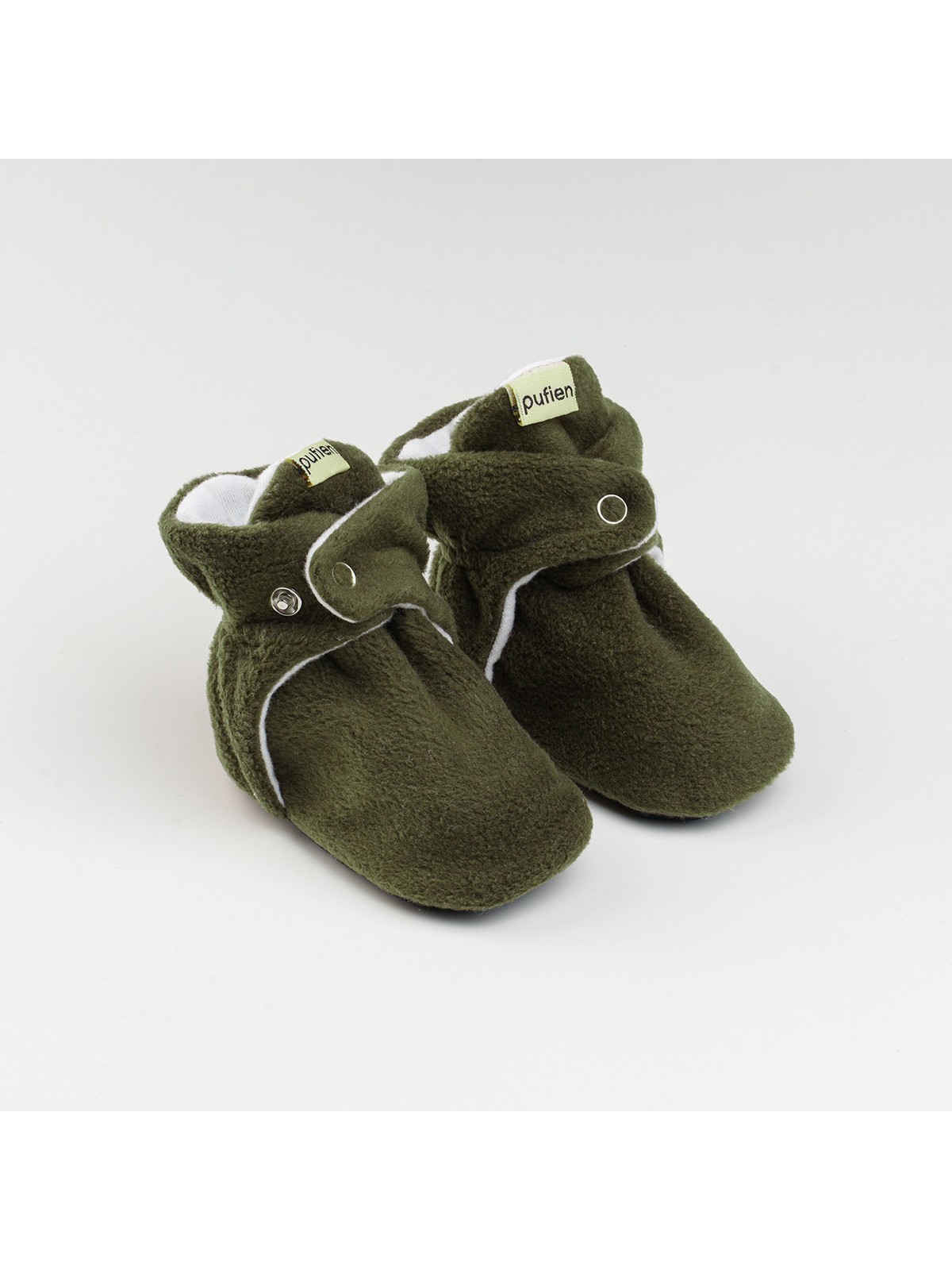 Pufien Bej, Organik Pamuk Astarlı, Bebek Pandufu, Kaydırmaz Tabanlı Ilk Adım Ev Patiği - Görsel 7