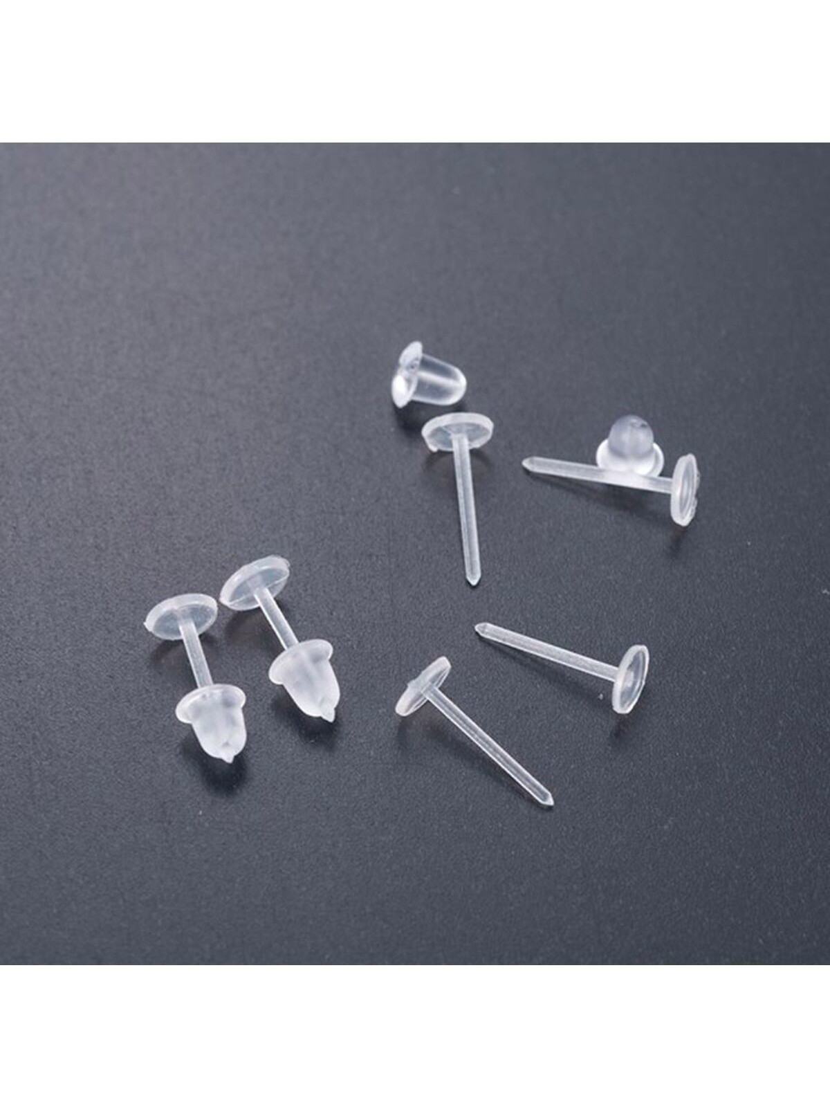 Takıconcept 4 Adet Görünmez Şeffaf Bioplast Silikon Küpe