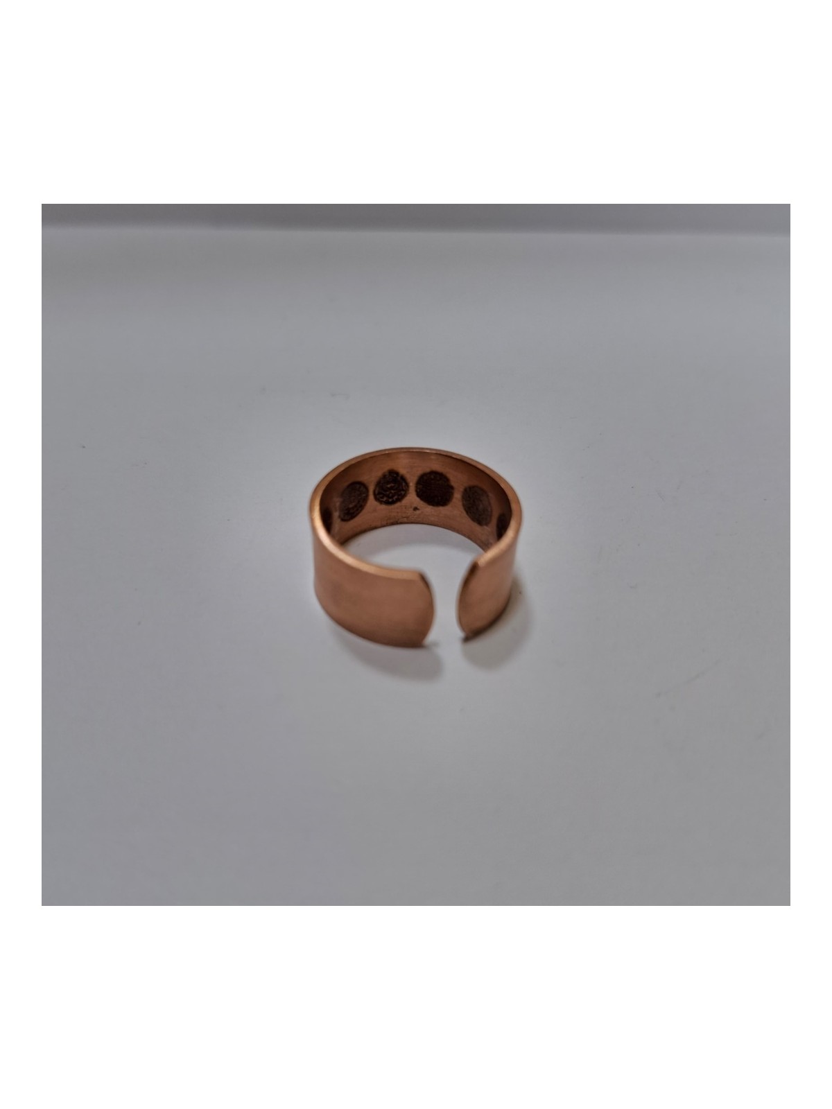 Elden Eve Bakır Içi Dua Yazılı Şık Bakır Yüzük 10MM LZRY0023-2