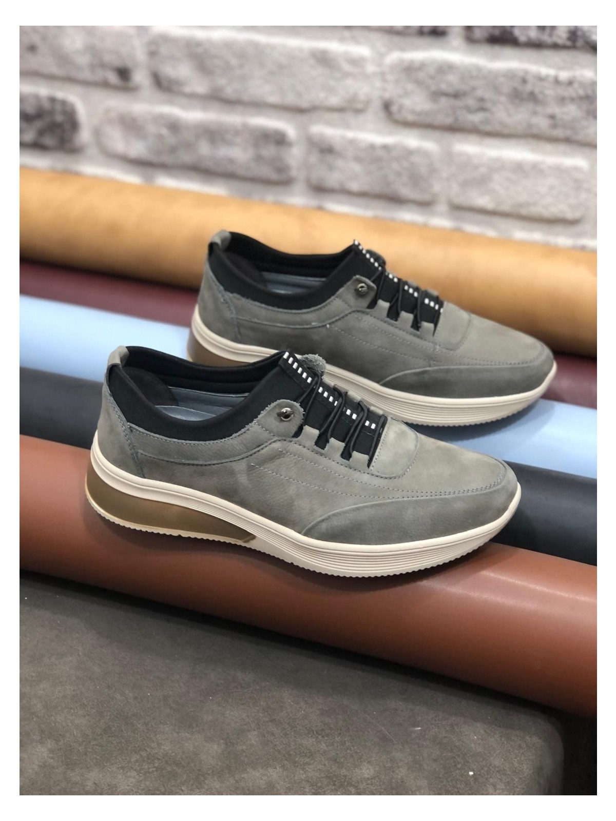 Derilax Nubuk Deri Ortopedik Hafif Yumuşak Erkek Ayakkabı - Görsel 8