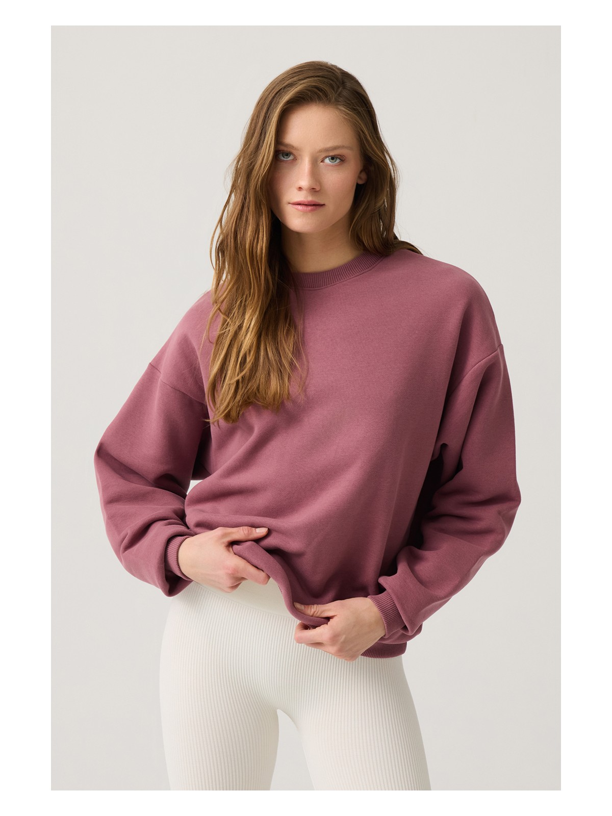 Los Ojos Lacivert Geniş Kalıp Bisiklet Yaka Sweatshirt Crew Neck - Görsel 6