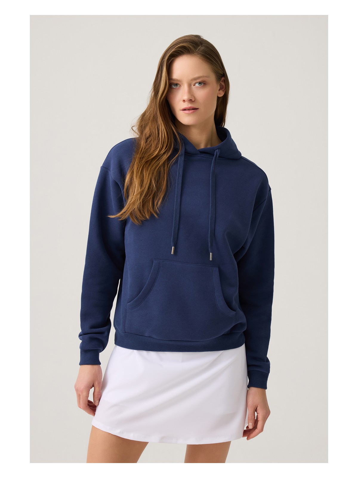 Los Ojos Bordo Geniş Kalıp Kapüşonlu Sweatshirt Hooded Sweat - Görsel 3