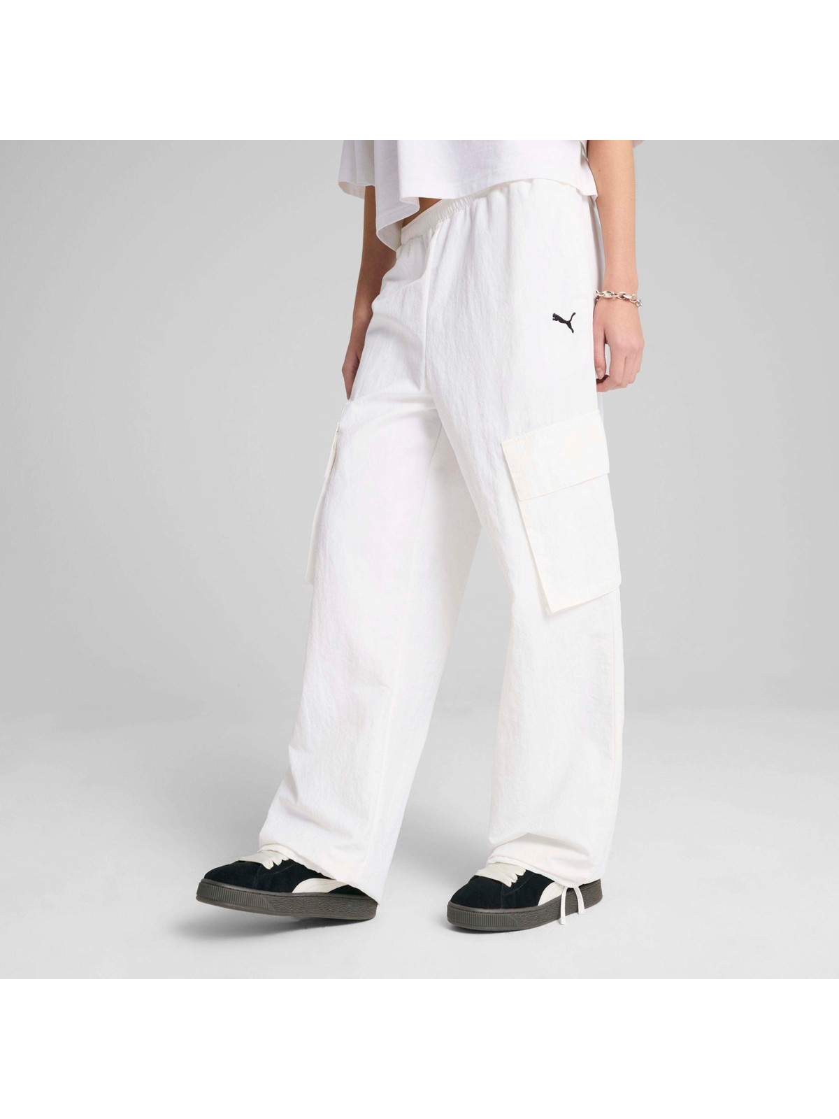 Puma Kadın Siyah Puma Wardrobe Ess Cargo Pants Siyah Kadın Eşofman Altı - Görsel 3