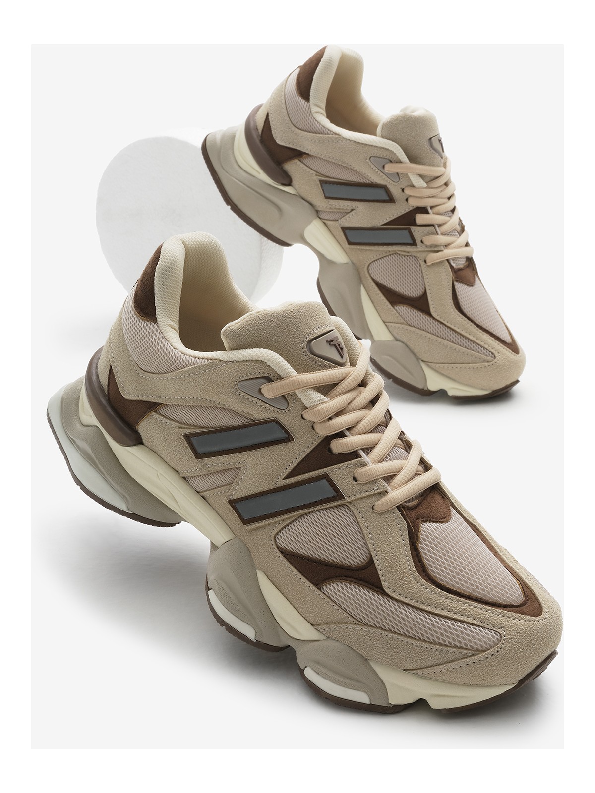 Tonny Black Unisex Lacivert Poli Taban Anorak Desenli Yüksek Taban Bağcıklı Spor Ayakkabı - Görsel 4