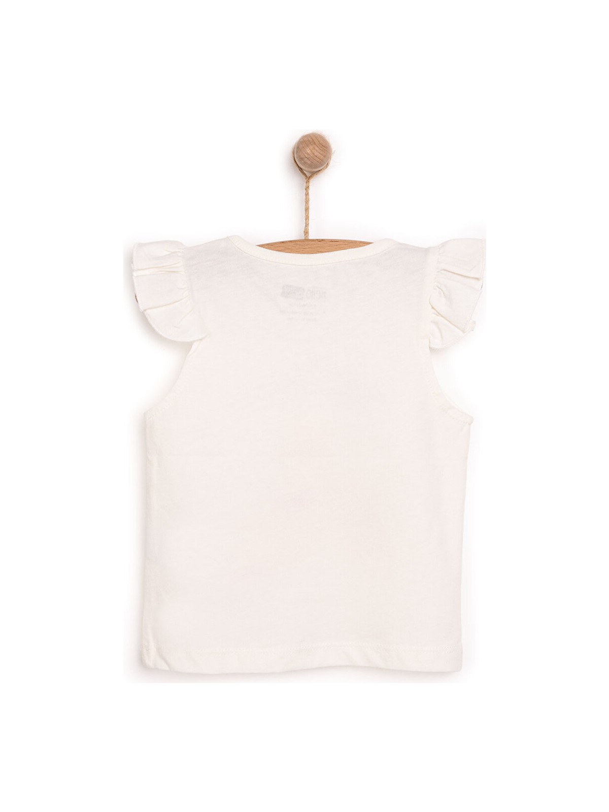 HelloBaby Basic Kız Kedi Baskılı Atlet T-Shirt Kız Bebek - Görsel 3