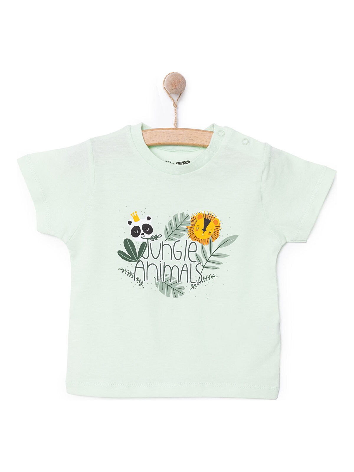HelloBaby Basic Erkek Orman Hayvanları Baskılı T-Shirt Erkek Bebek
