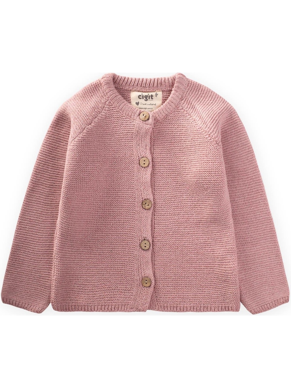 Cigit Links Triko Hırka 1-8 Yaş Haki Yeşil - Görsel 4