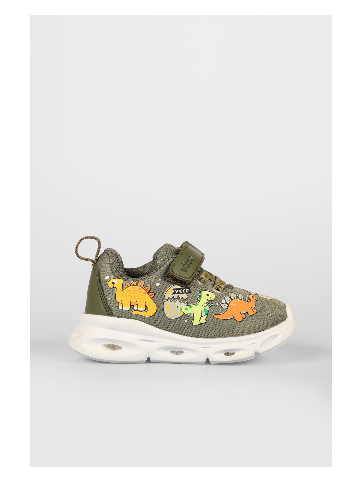 Vicco Dino Işıklı Erkek Bebek Haki Spor Ayakkabı