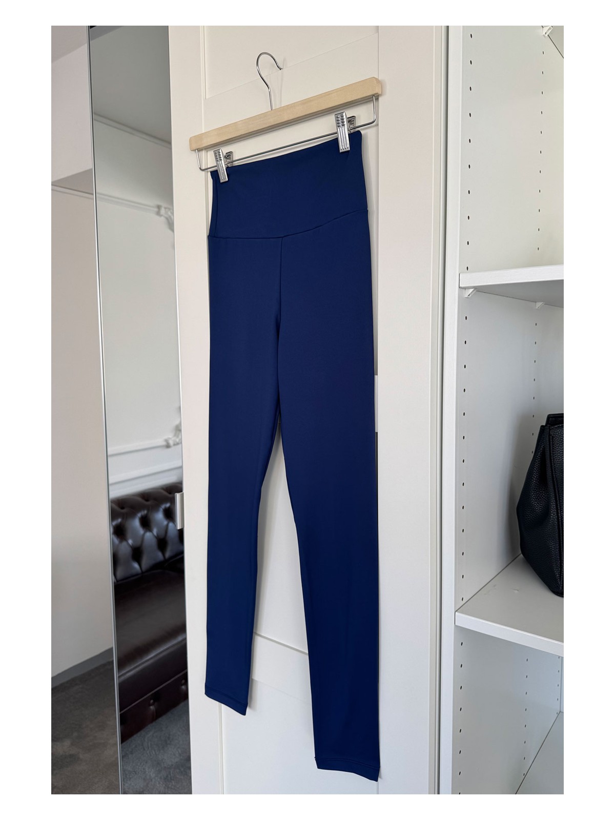 Magarde Yüksek Bel Çelik Tayt- Mavi