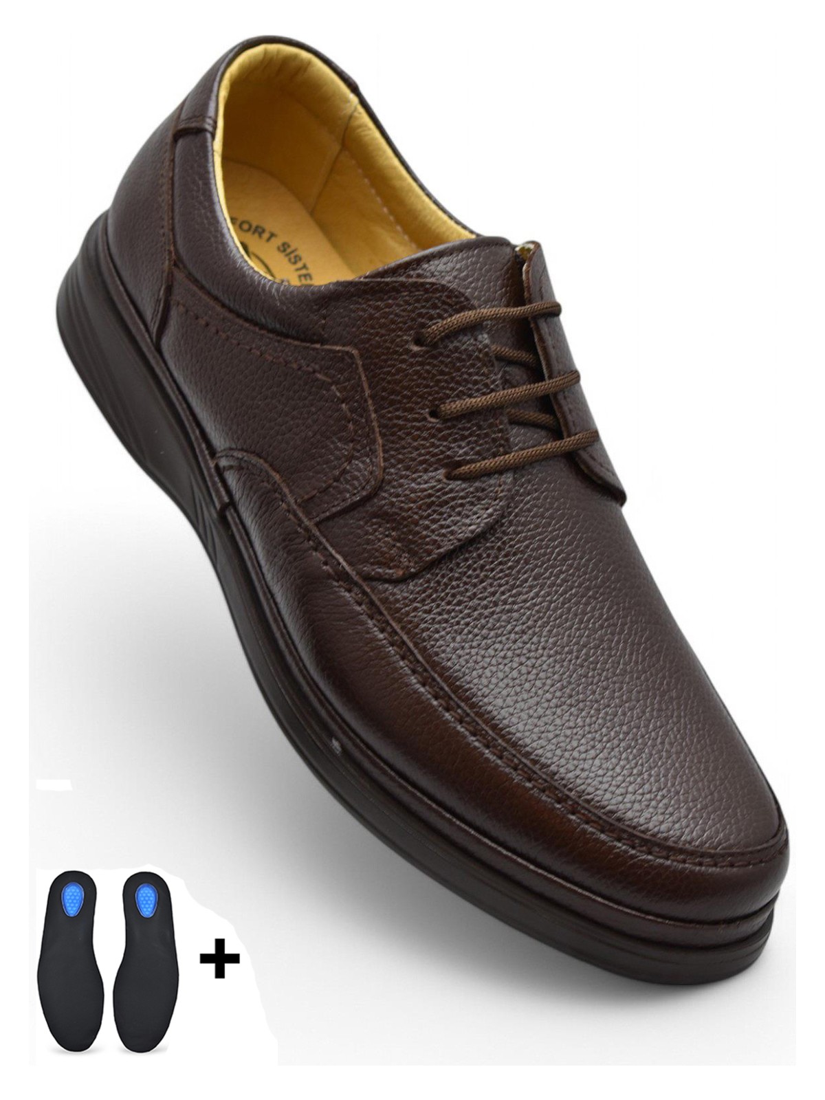 TAB8050 Ortopedik Taban Hakiki Deri Erkek Ayakkabı Mevsimlik Baba Ayakkabısı - Görsel 3