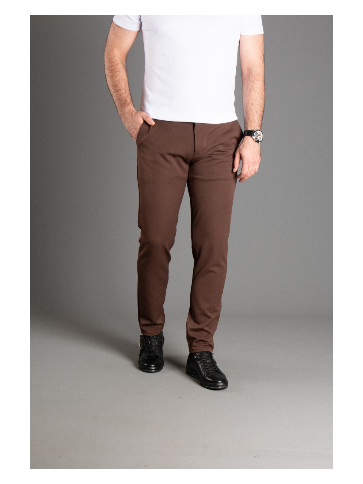 Zeki Özer Erkek Siyah Kanvas Keten Pantolon - Görsel 9