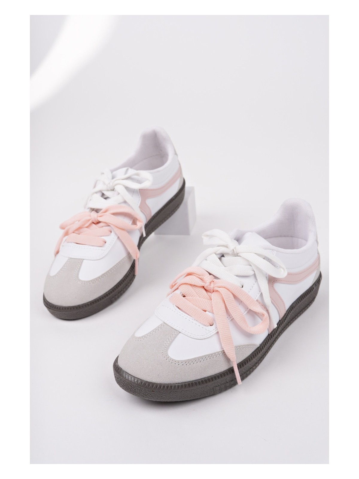 Muggo Retro Çift Bağcıklı Günlük Kadın Sneaker Spor Ayakkabı - Görsel 3