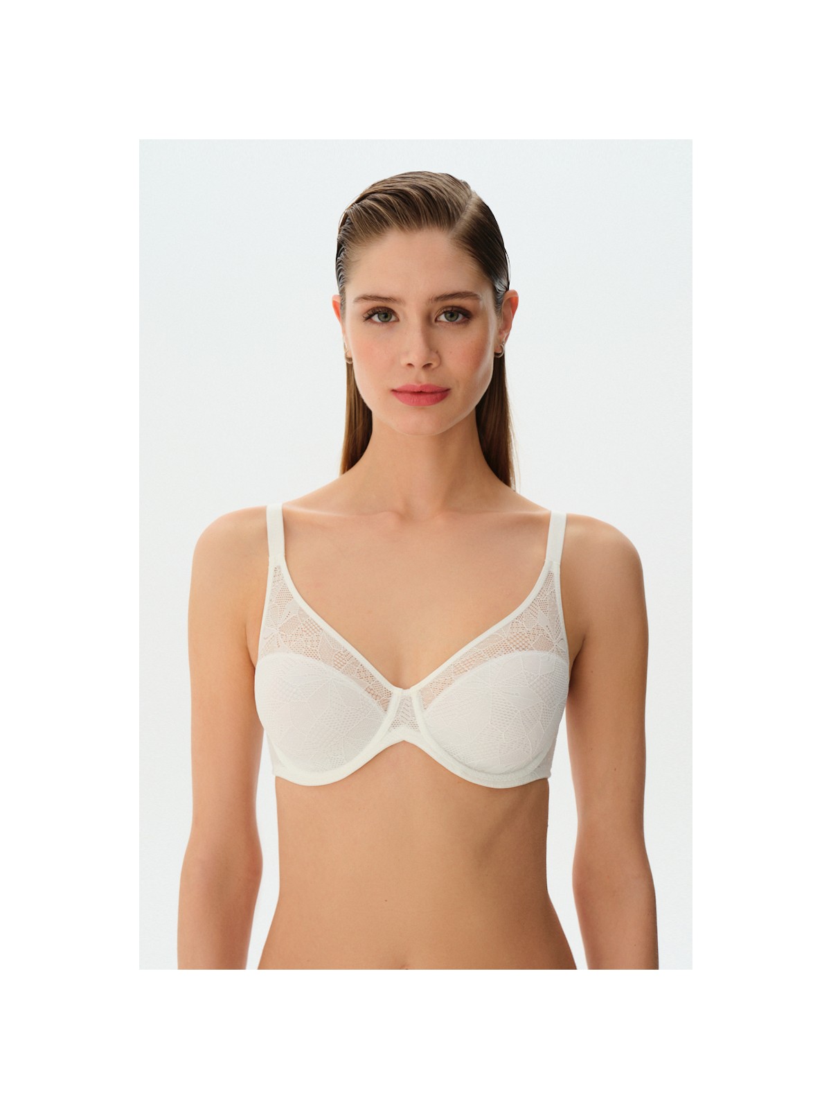 Suwen Celine Dantelli Toparlayıcı Balenli Sütyen - Görsel 5