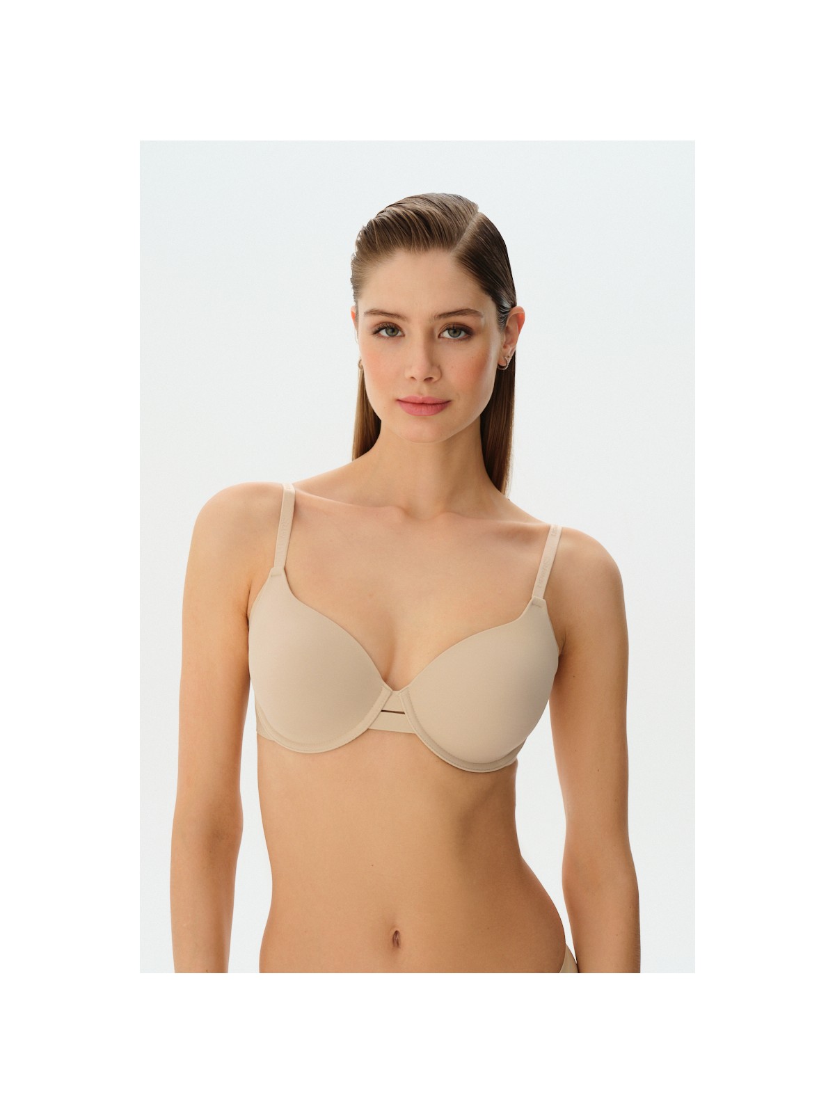 Suwen Cathy Balkonet Balenli Sütyen Ten Renk 85B Beden Gün Boyu Destek Özellikli