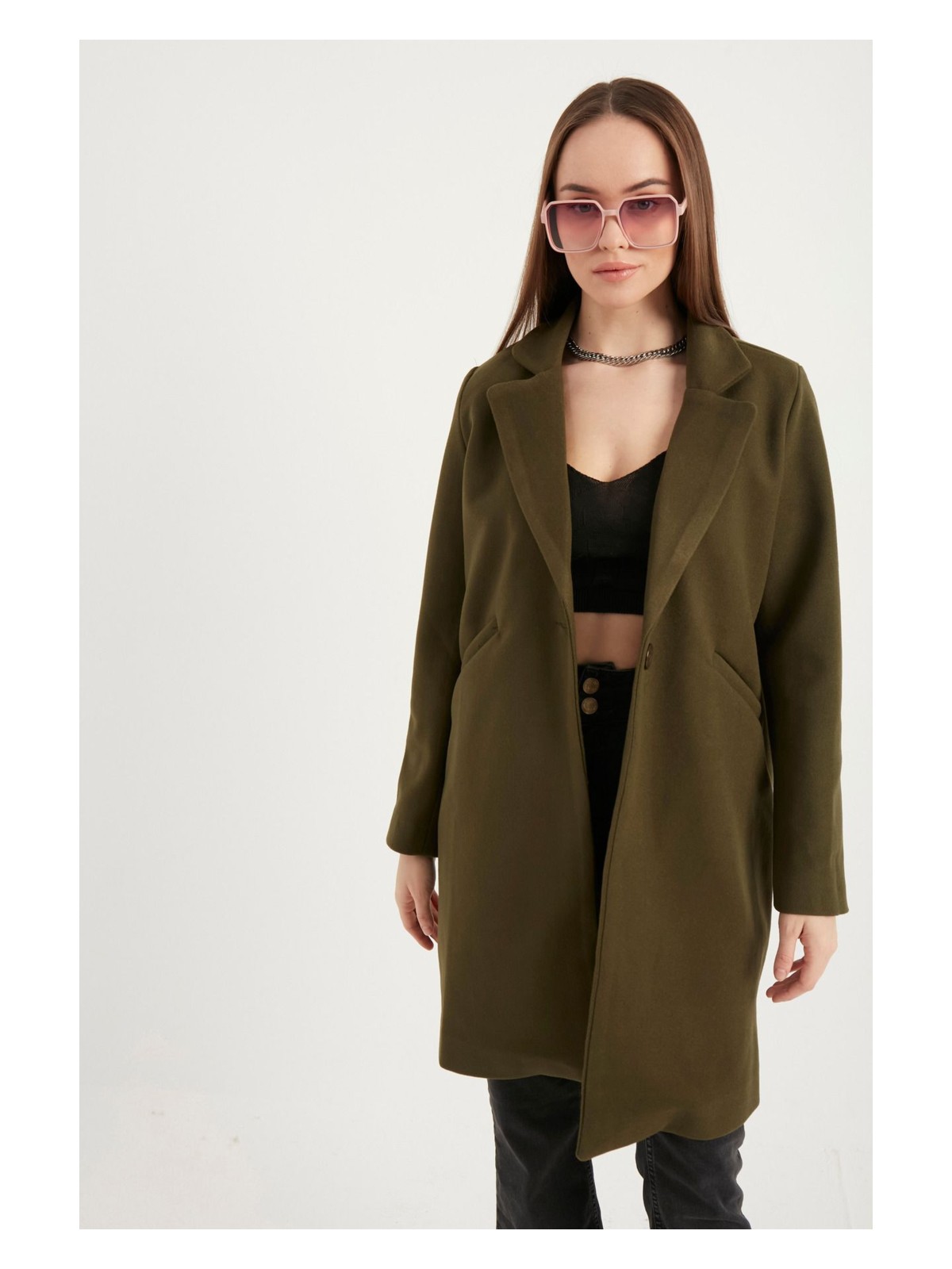 Meecy Kadın Kaşe Kaban - Görsel 3