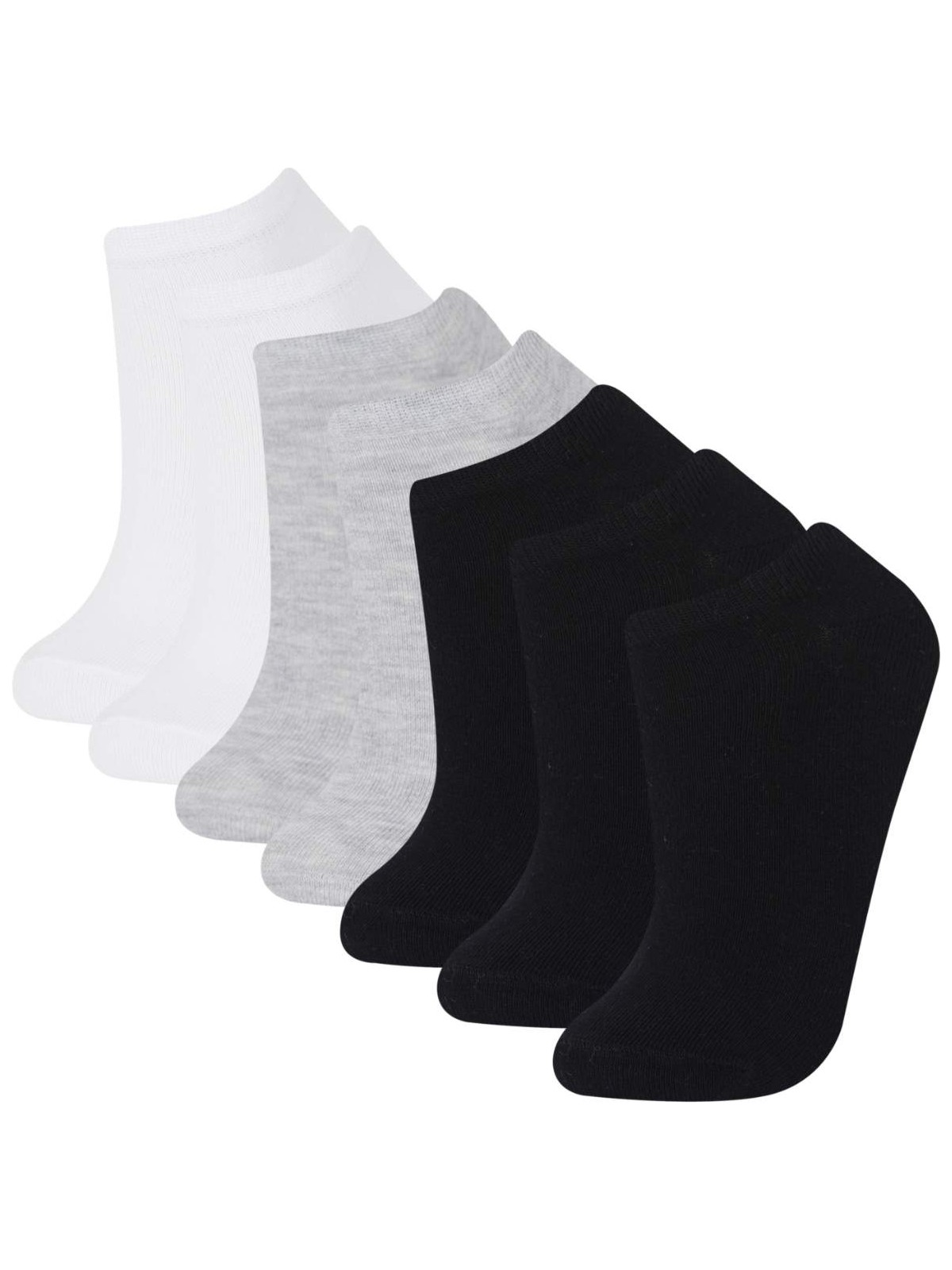 DeFacto Kadın 7'li Pamuklu Patik Çorap E9985AXNS - Görsel 4