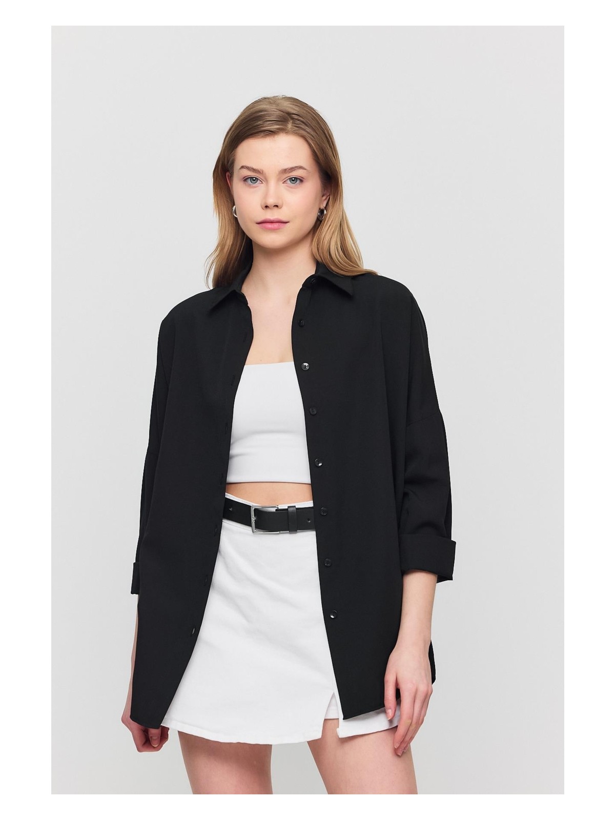 Rays 6621A Arkası Robalı Gömlek Beyaz - Görsel 7