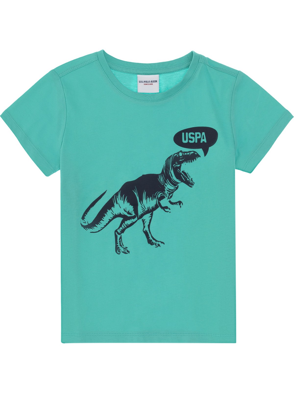 U.S. Polo Assn. Erkek Çocuk Beyaz Bisiklet Yaka Tişört 50307200-VR013 - Görsel 3